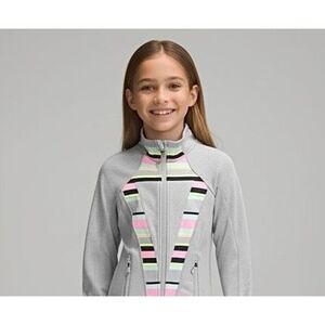 Iviva by Lululemon Girl’s Jacket Full Zip size 12 Gray Athletic